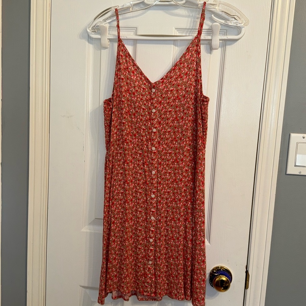 Red Floral Mini Sundress